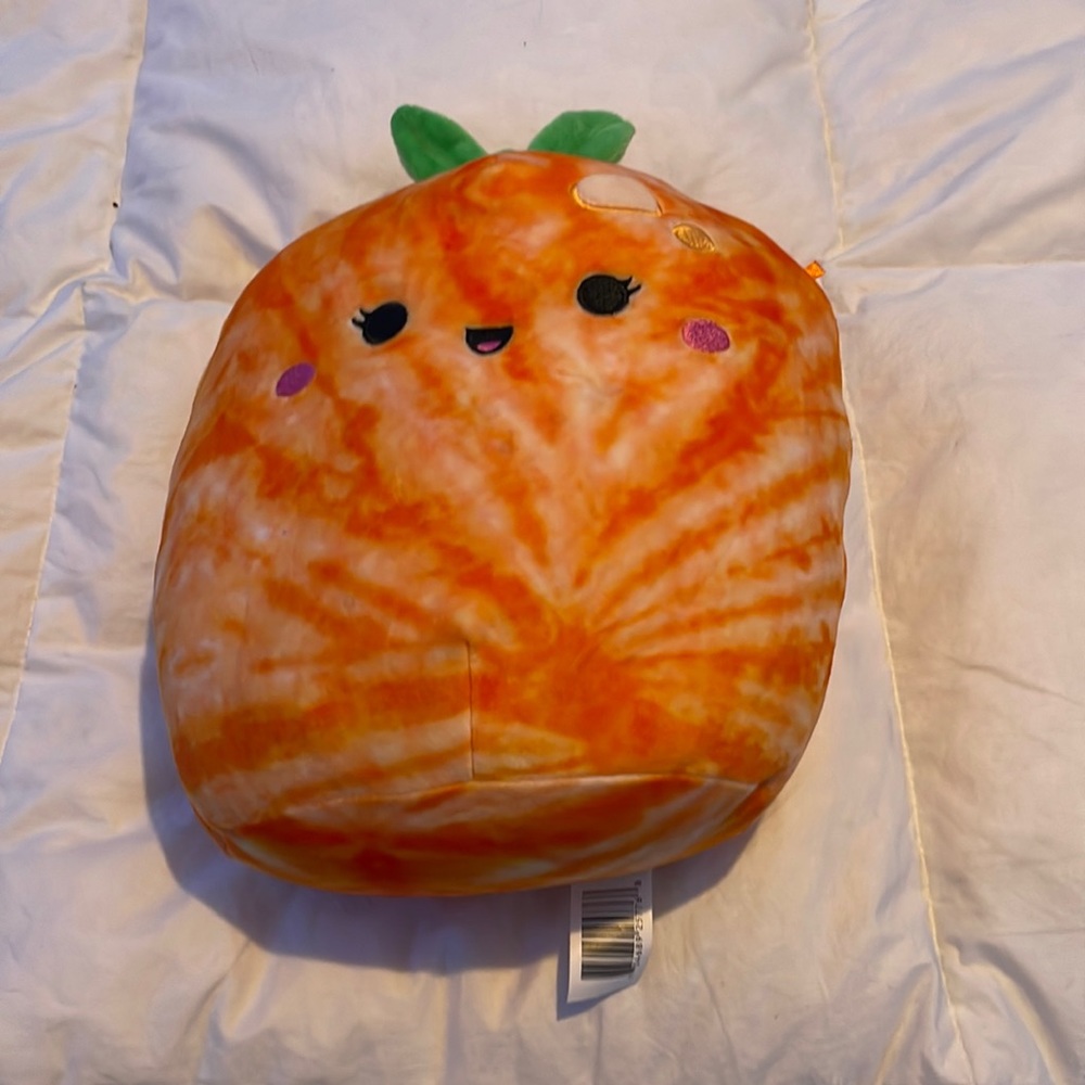 Orange tie-dye tangerine squishmallow